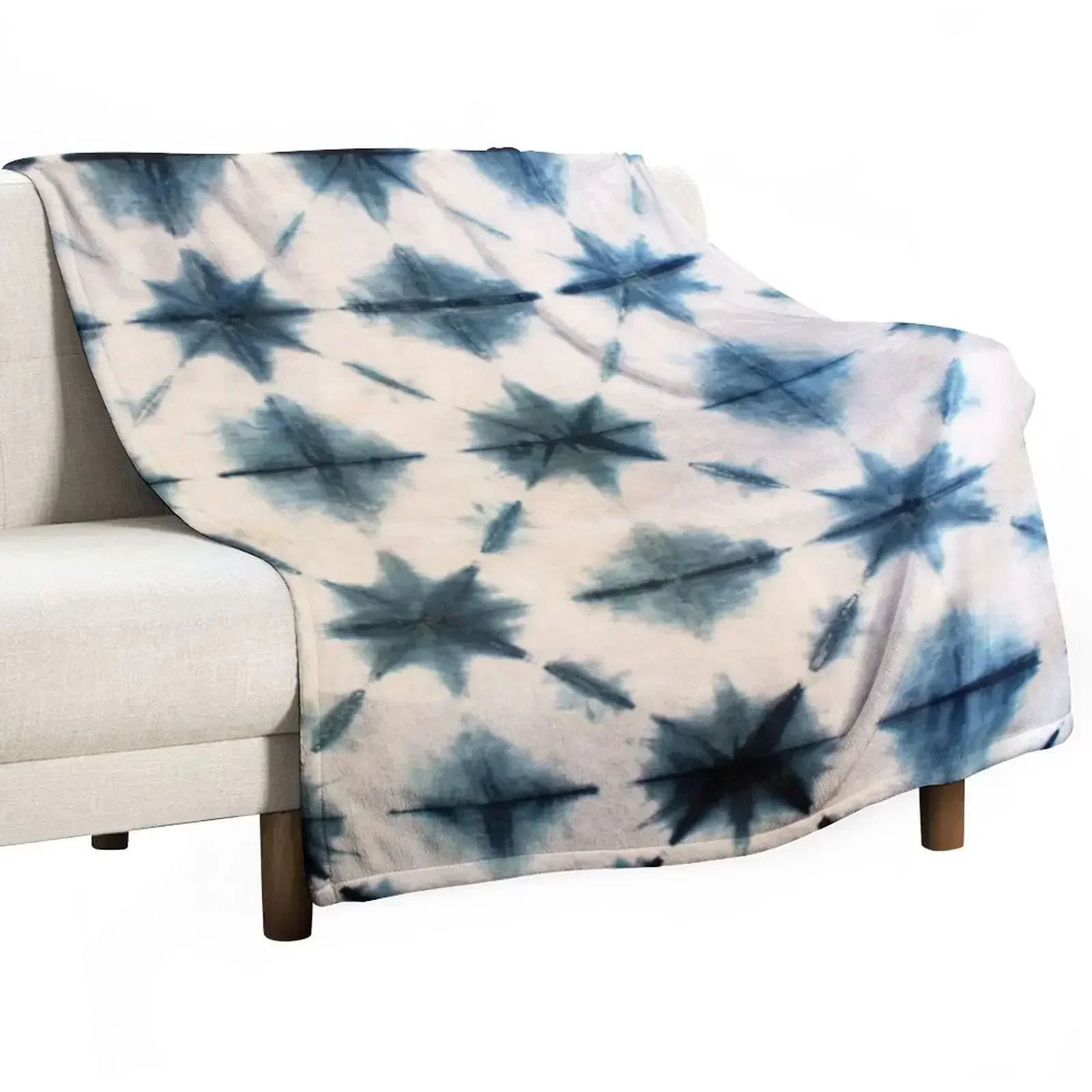 Shibori Tie Dye, Indigo Throw  - Shibori Tie Dye avaliação e preço