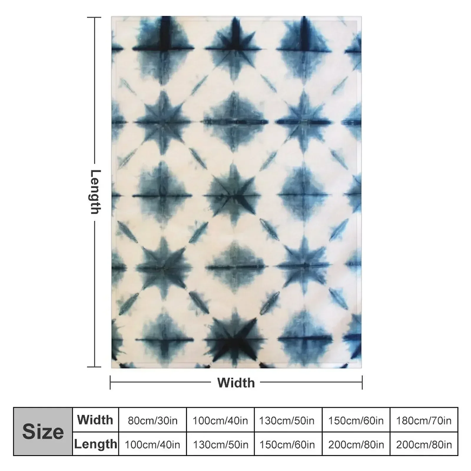 Shibori Tie Dye, Indigo Throw  - Shibori Tie Dye avaliação e preço