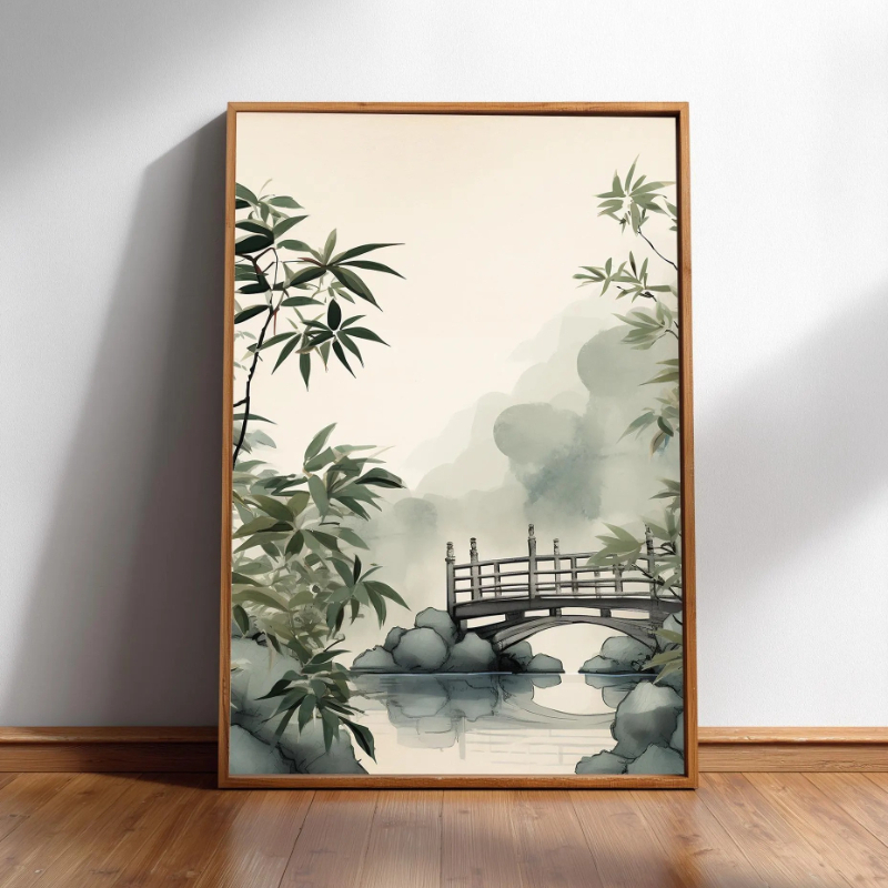 Japandi Wall Art Minimal Botan - Japanese Minimalist Lifestyle avaliação e preço