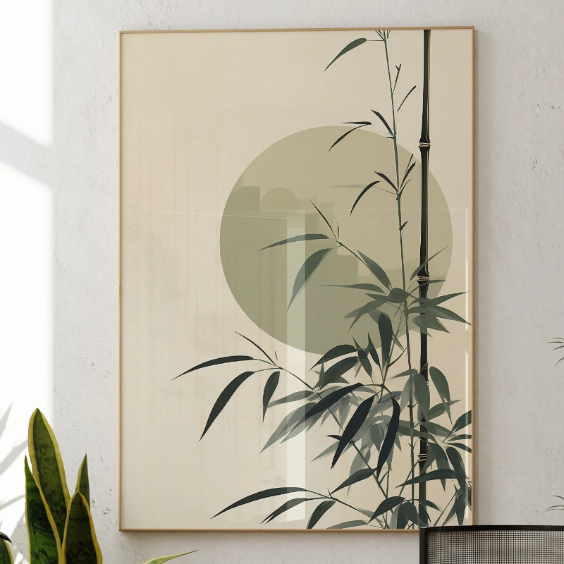 Japandi Wall Art Minimal Botan - Japanese Minimalist Lifestyle avaliação e preço