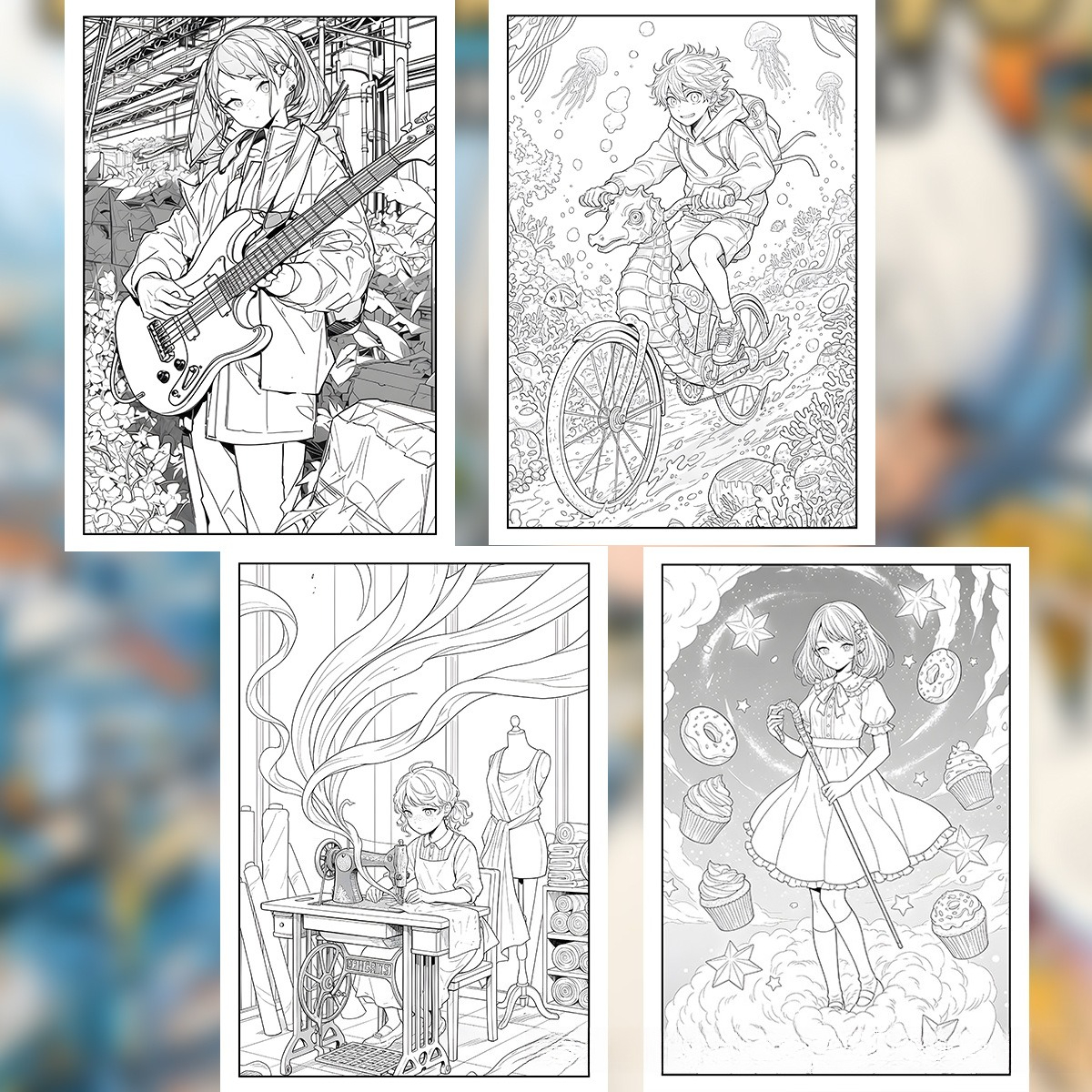 Life in Tokyo Coloring Book 24 - Japanese Lifestyle Books avaliação e preço
