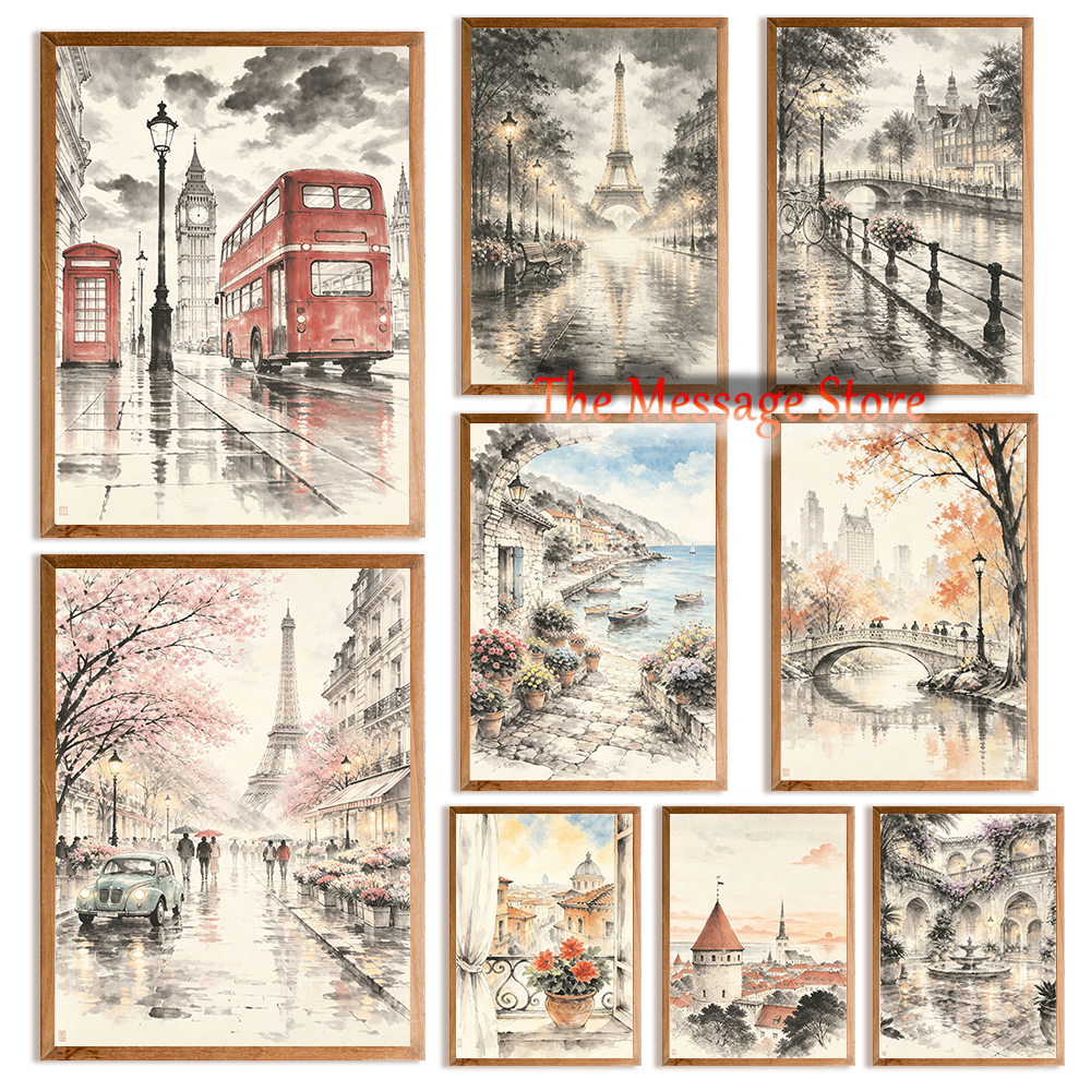 European Cities Traveling Art  - Japanese Minimalist Lifestyle avaliação e preço