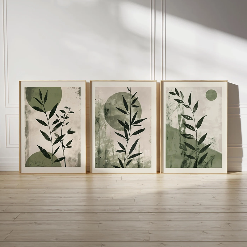 3PCS Japandi Wall Art Set   Mi - Japanese Minimalist Lifestyle avaliação e preço