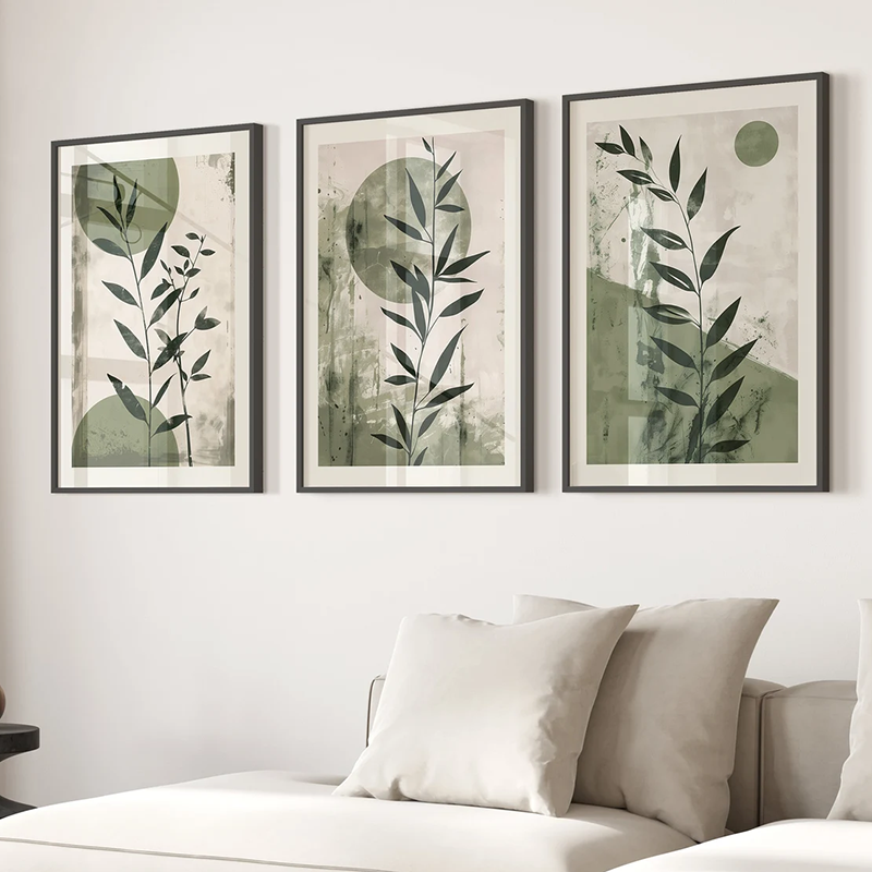 3PCS Japandi Wall Art Set   Mi - Japanese Minimalist Lifestyle avaliação e preço