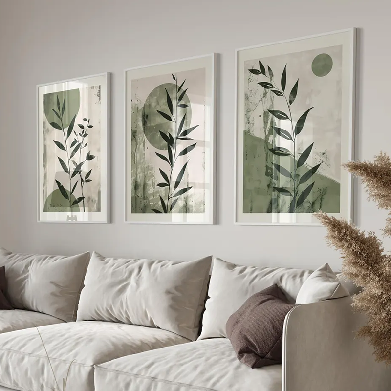 3PCS Japandi Wall Art Set   Mi - Japanese Minimalist Lifestyle avaliação e preço