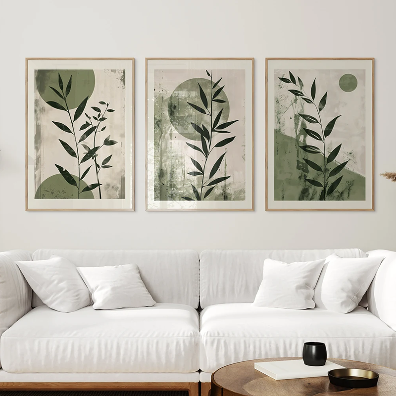 3PCS Japandi Wall Art Set   Mi - Japanese Minimalist Lifestyle avaliação e preço