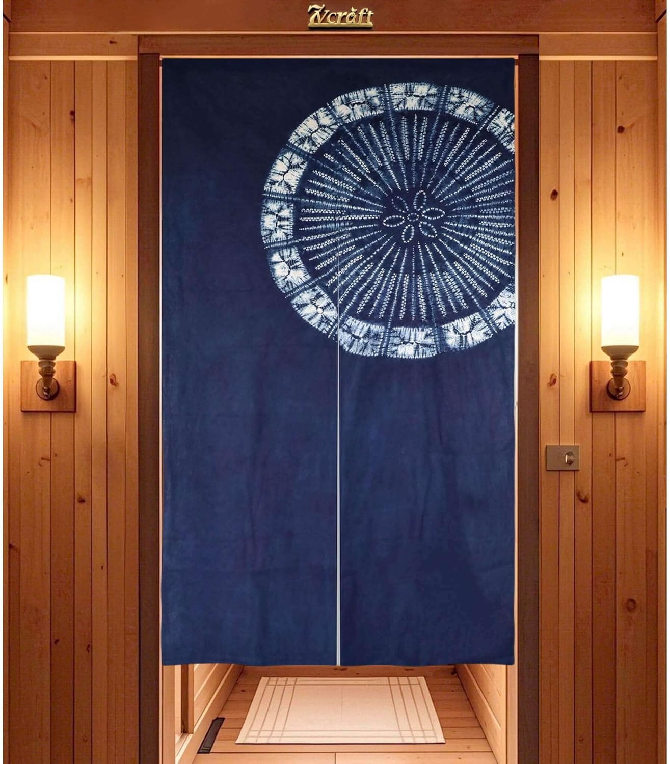 Hand Dyed Japanese  Curtain/Sh - Shibori Tie Dye avaliação e preço