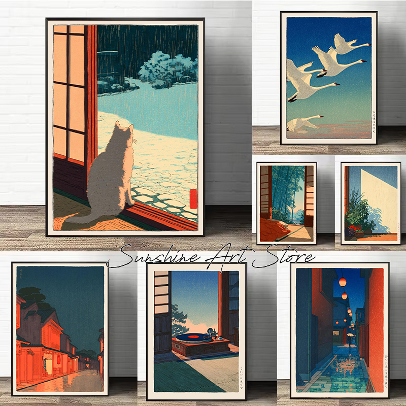Vintage Hasui Kawase Style Min - Japanese Minimalist Lifestyle avaliação e preço