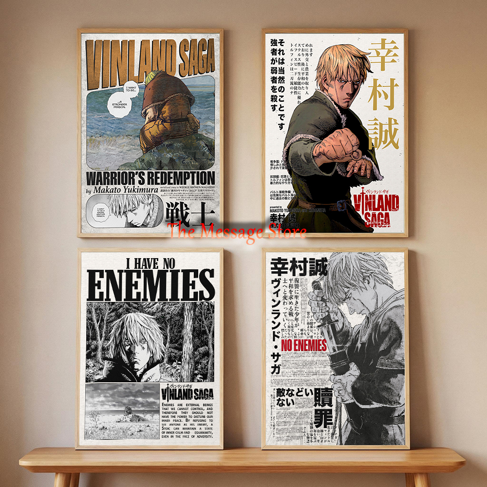 Vinland Saga Anime Manga Poste - Japanese Minimalist Lifestyle avaliação e preço