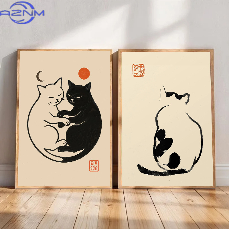 AZNM Minimalist Japanese Cat P - Japanese Minimalist Lifestyle avaliação e preço