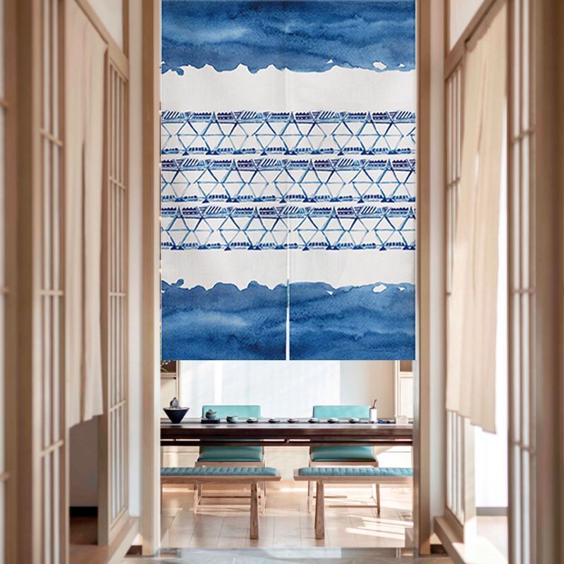 Indigo Japanese Door Curtain S - Shibori Tie Dye avaliação e preço
