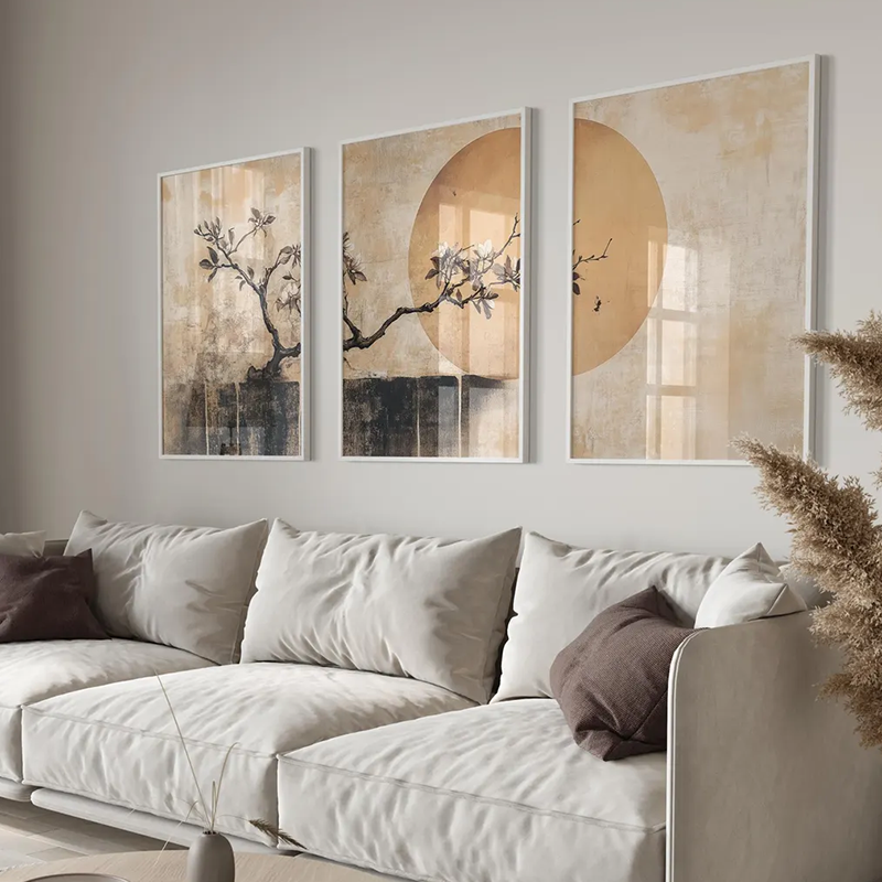 3PCS Minimalist Japandi Wall A - Japanese Minimalist Lifestyle avaliação e preço